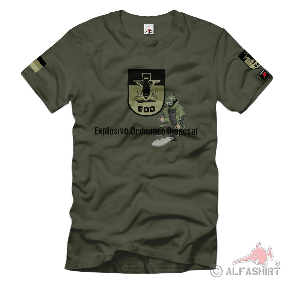 EOD Bundeswehr BW Afgahnistan Explosive Ordnance Disposal Militär T-Shirt#37566