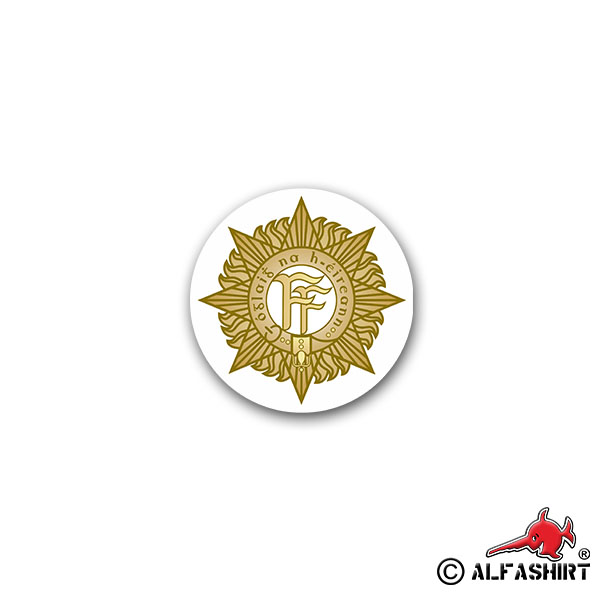 Sticker Irish Defense Army Armed Forces IDF 7x7cm A2409