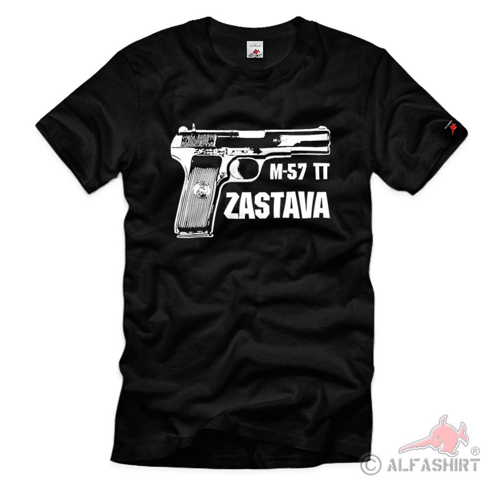 ZASTAVA M-57 TT Jugo Tokarev Pistol Serbia Deco Sport Shooter T-Shirt #39840