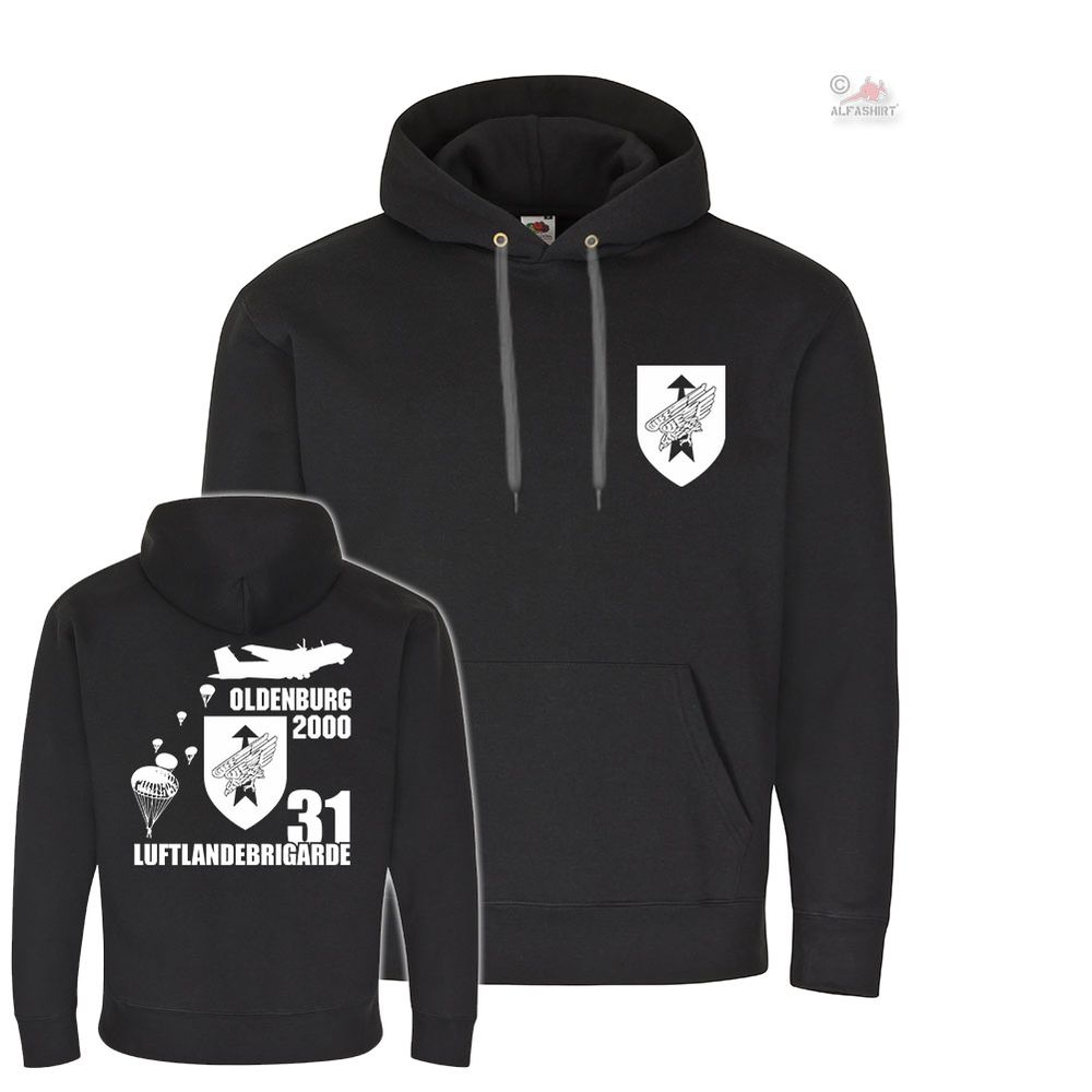 Hoodie Luftlandebrigade 31 Oldenburg LLBrig Bundeswehr Fallschirmjäger #20850