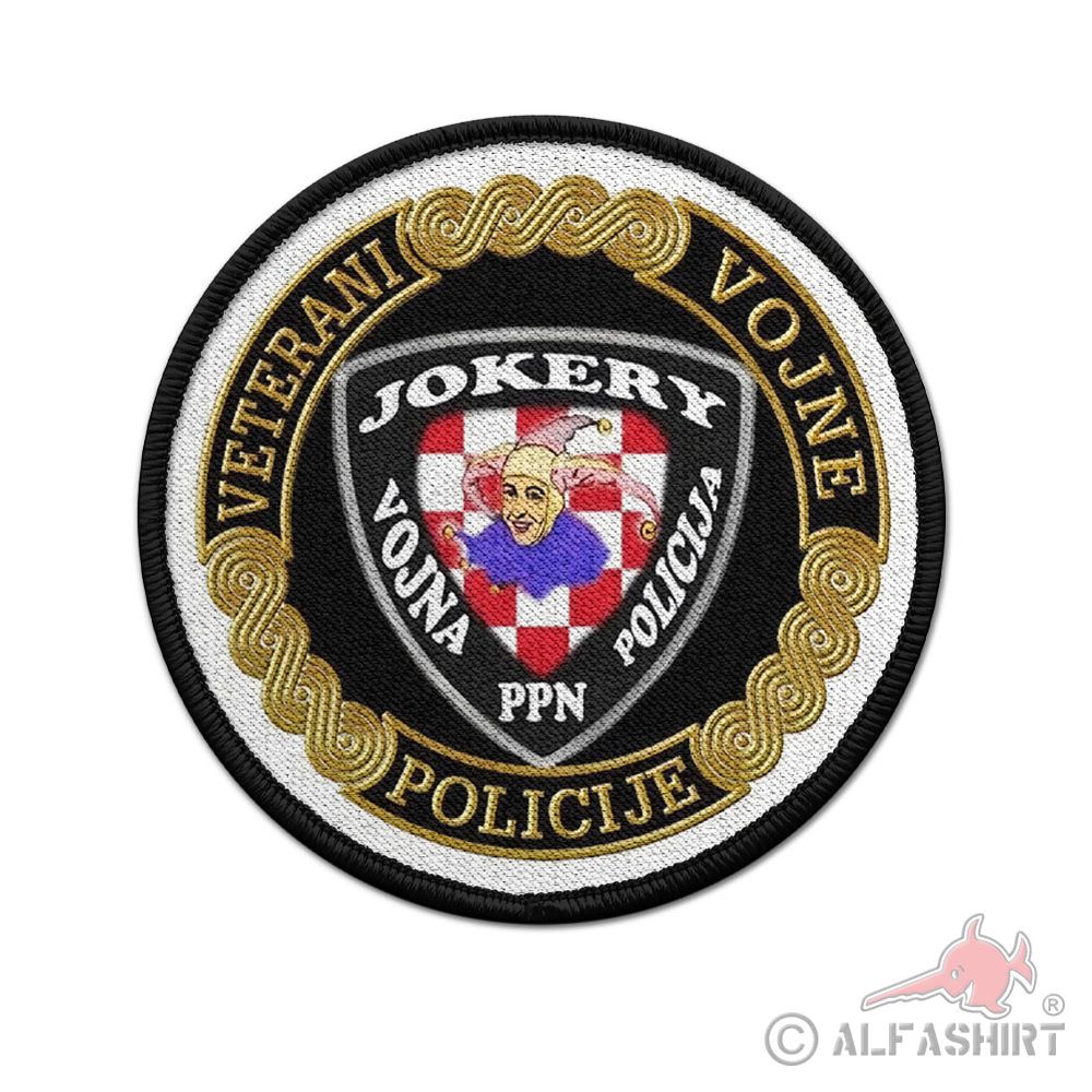 Patch 9cm Veterani Vojne Policije Jokery PPN Veteran Militärpolizei #44679