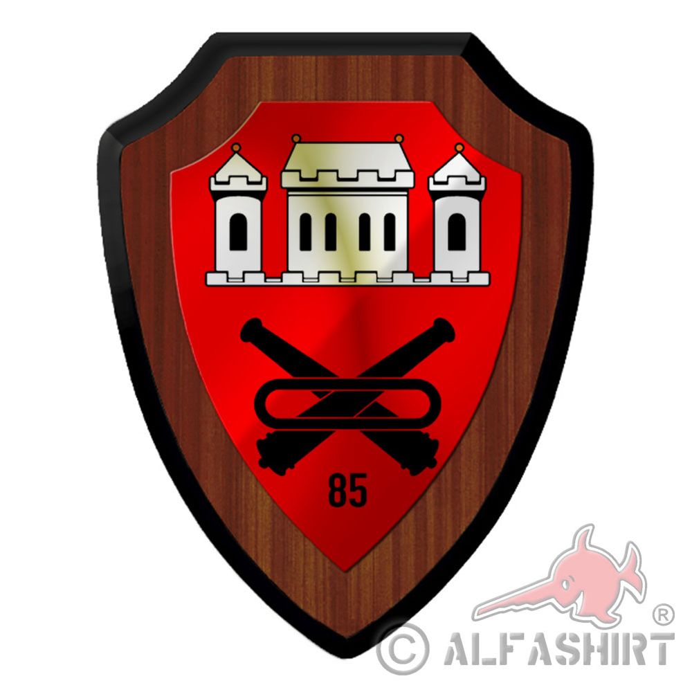 Coat of arms armored artillery battalion 85 Hanseatic city artillery tubes #40601