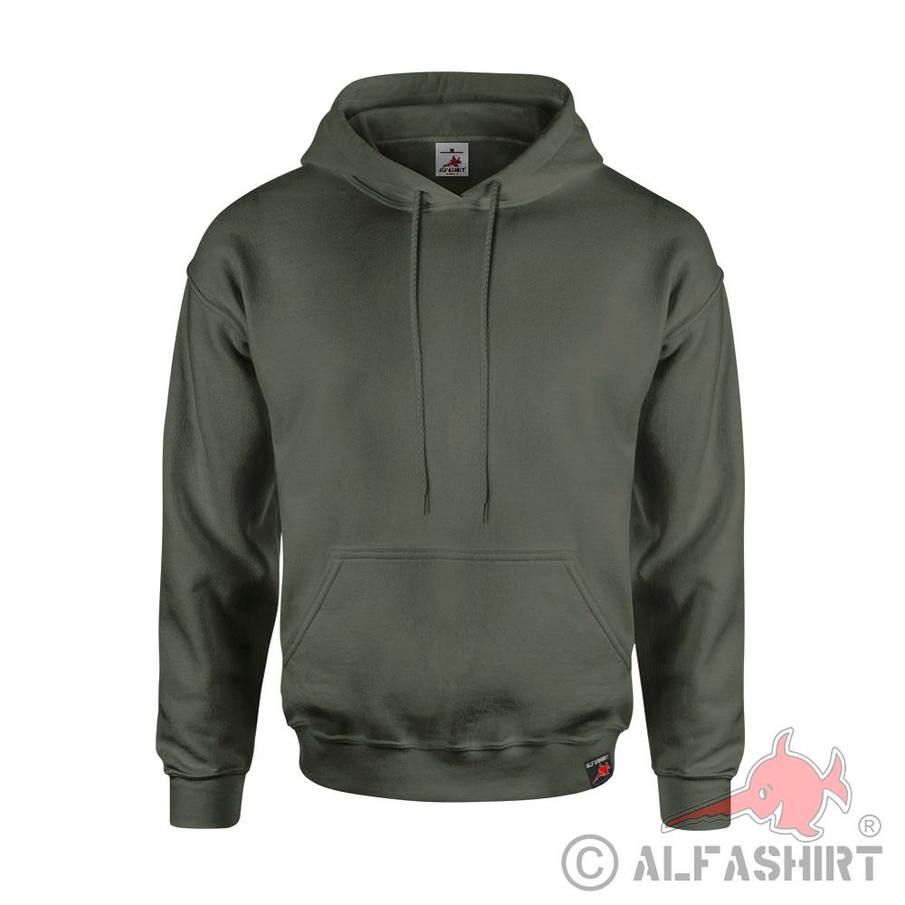 Hoodie Pullover Pulli Hoodie Kapuzenpullover Blanko Alfashirt oliv #15982