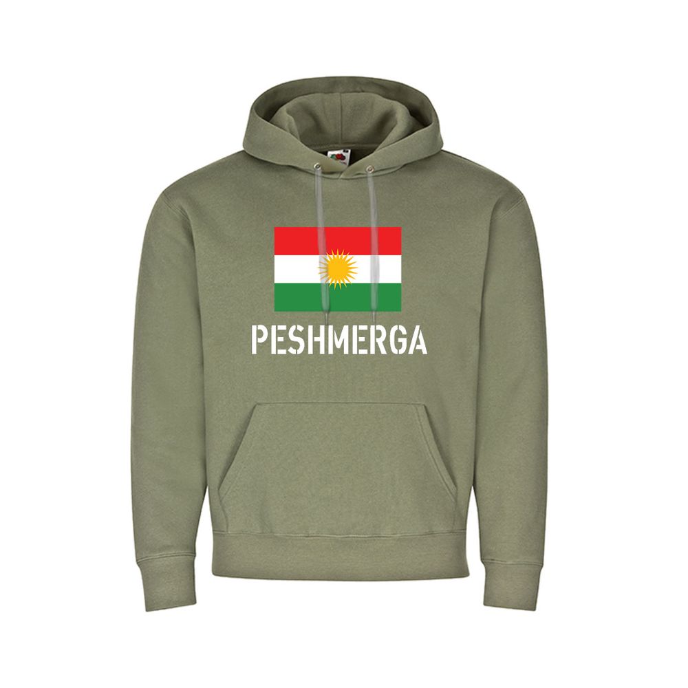 Hoodie PESHMERGA Kurden Soldat Kurdistan Erbil Irak Syrien Fahne Pulli #32745