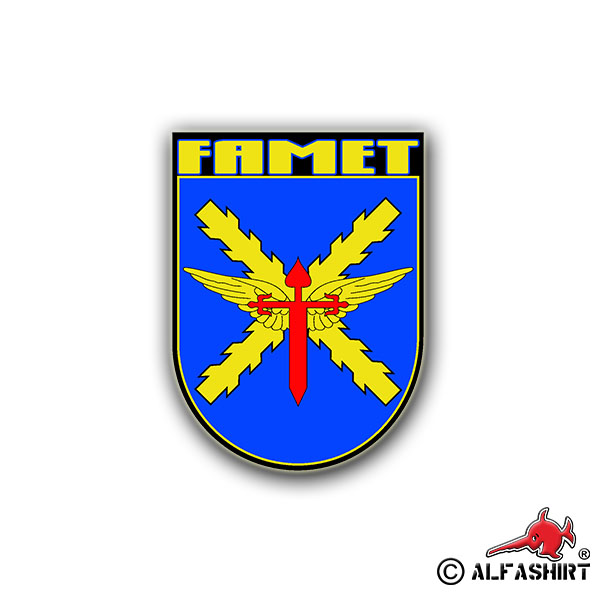 Aufkleber/Sticker Famet Fuerzas Aeromóviles del Ejército de Tierra 7x5cm A738