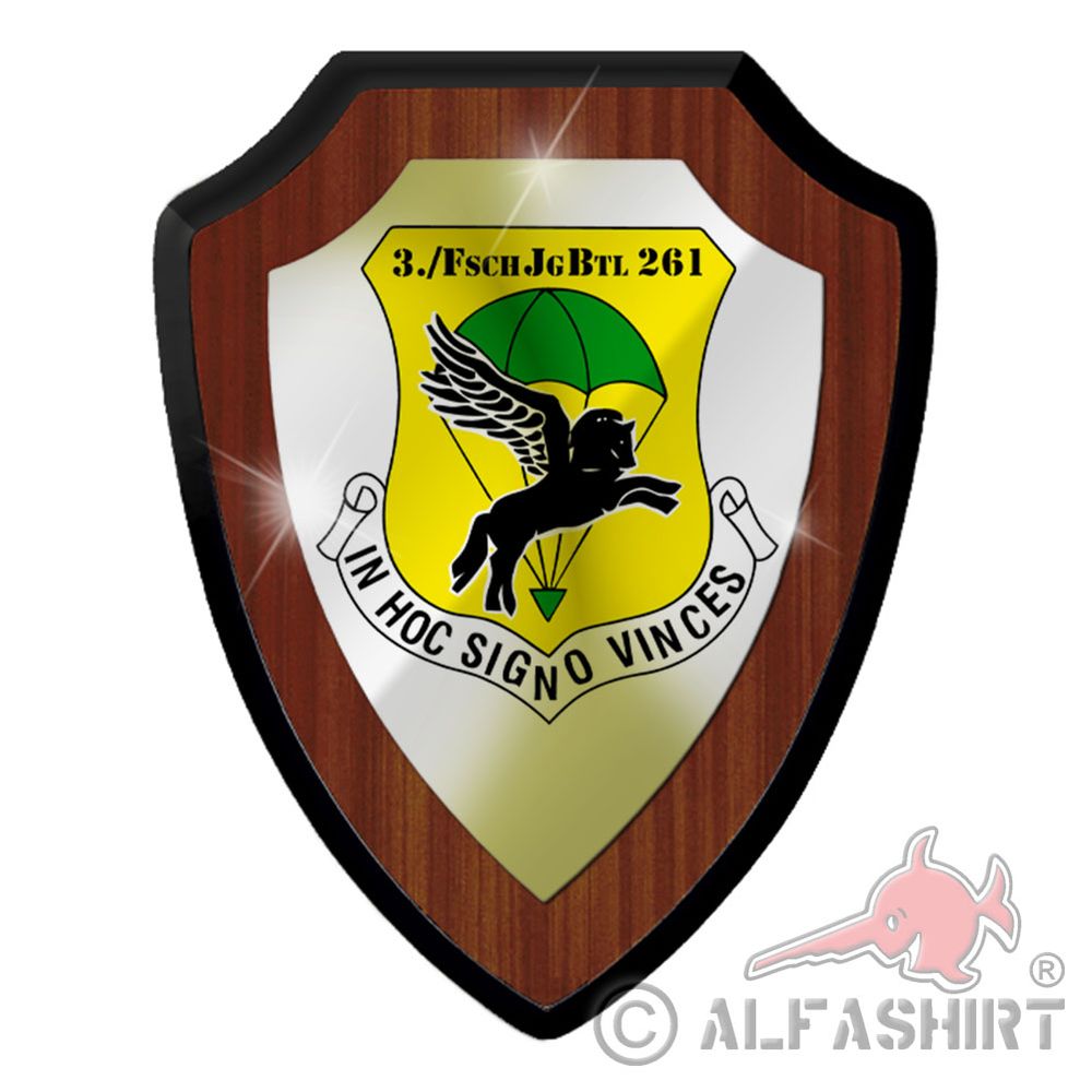 Heraldic shield 3 FschJgBtl 261 Company Paratrooper Battalion Lebach # 38659