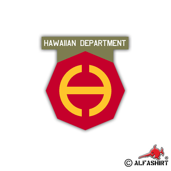 Sticker Hawaiian Department US Army USA America Coat of Arms 7x6cm A1109