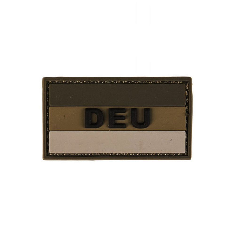 Patch DEU Oliv 3D Rubber Deutschland Flagge Germany Flag Morale 8x3cm #23286