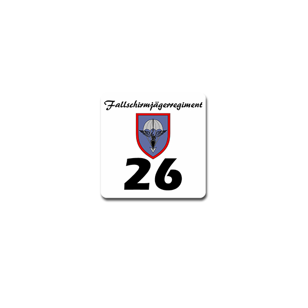 Sticker FschJgRgt 26 paratrooper regiment company 7x7 cm # A4234