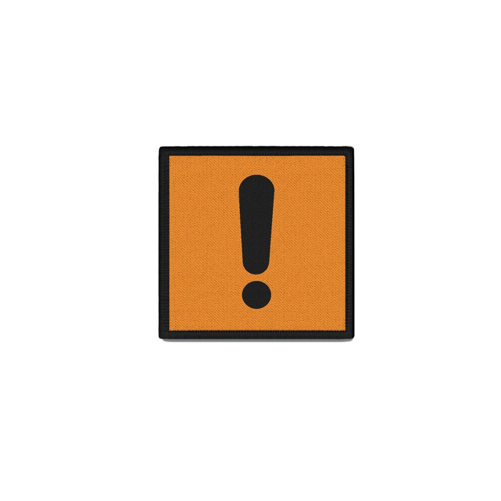 Patch 40x40mm Danger Symbol Sign Attention Danger Damage to Health #42751