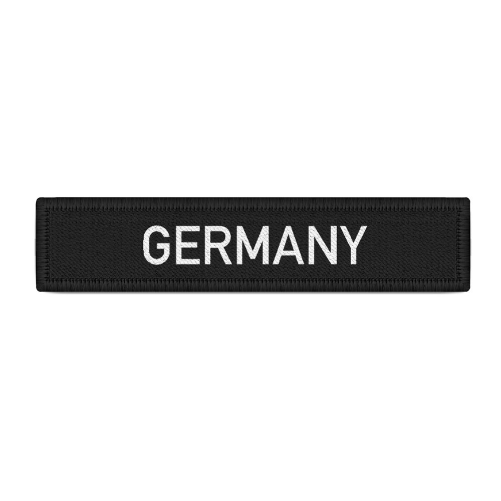 Namens-Schild Patch Germany Deutschland Schriftzug  Aufnäher Uniform#29163