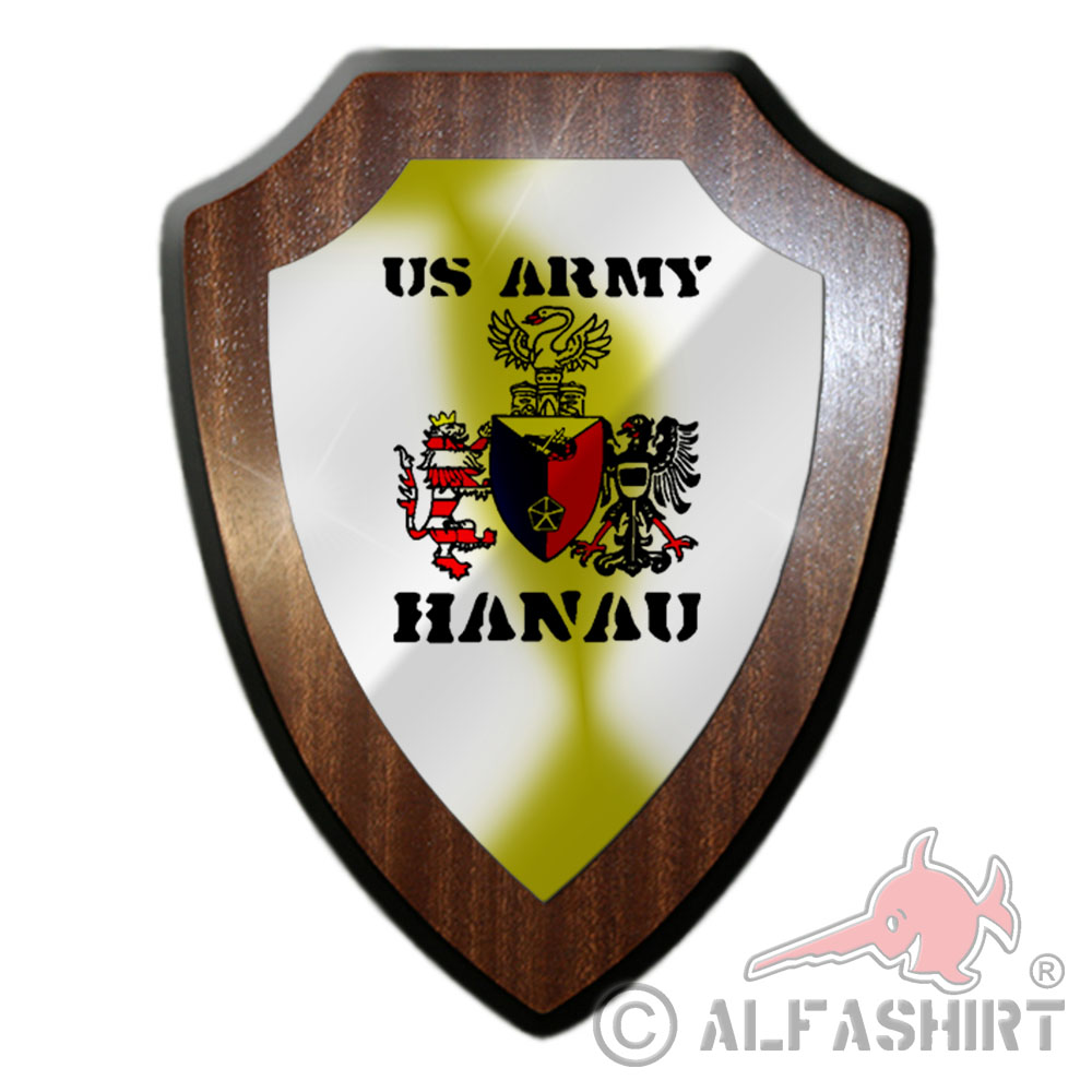 Heraldic shield US Army Hanau Hessen Military West Germany AAF Airfield # 27071