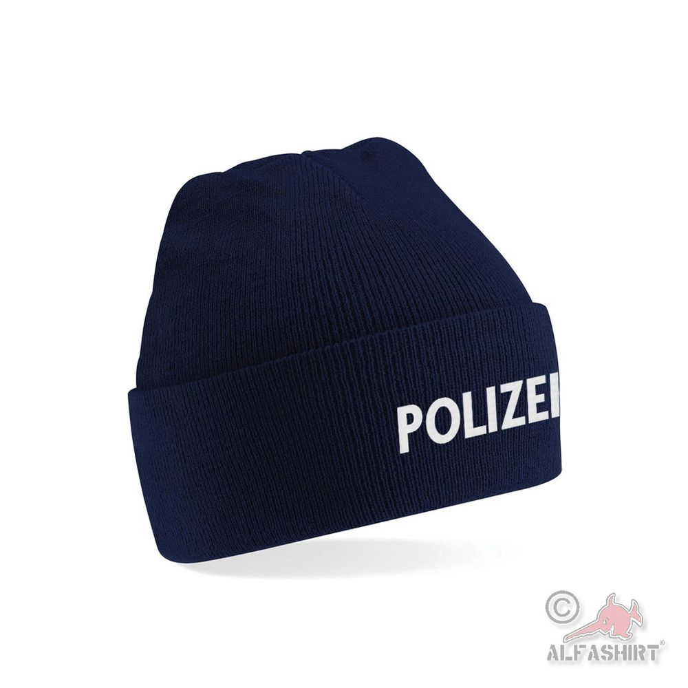 Mütze GESTICKT Polizei POL Polizeimütze Hut Cop Erwachsene #45731