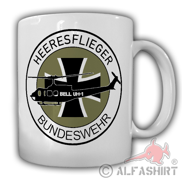 Army Aviator BW Bell UH 1 Army BW Bückeburg Fritzlar Crest - Cup # 18094