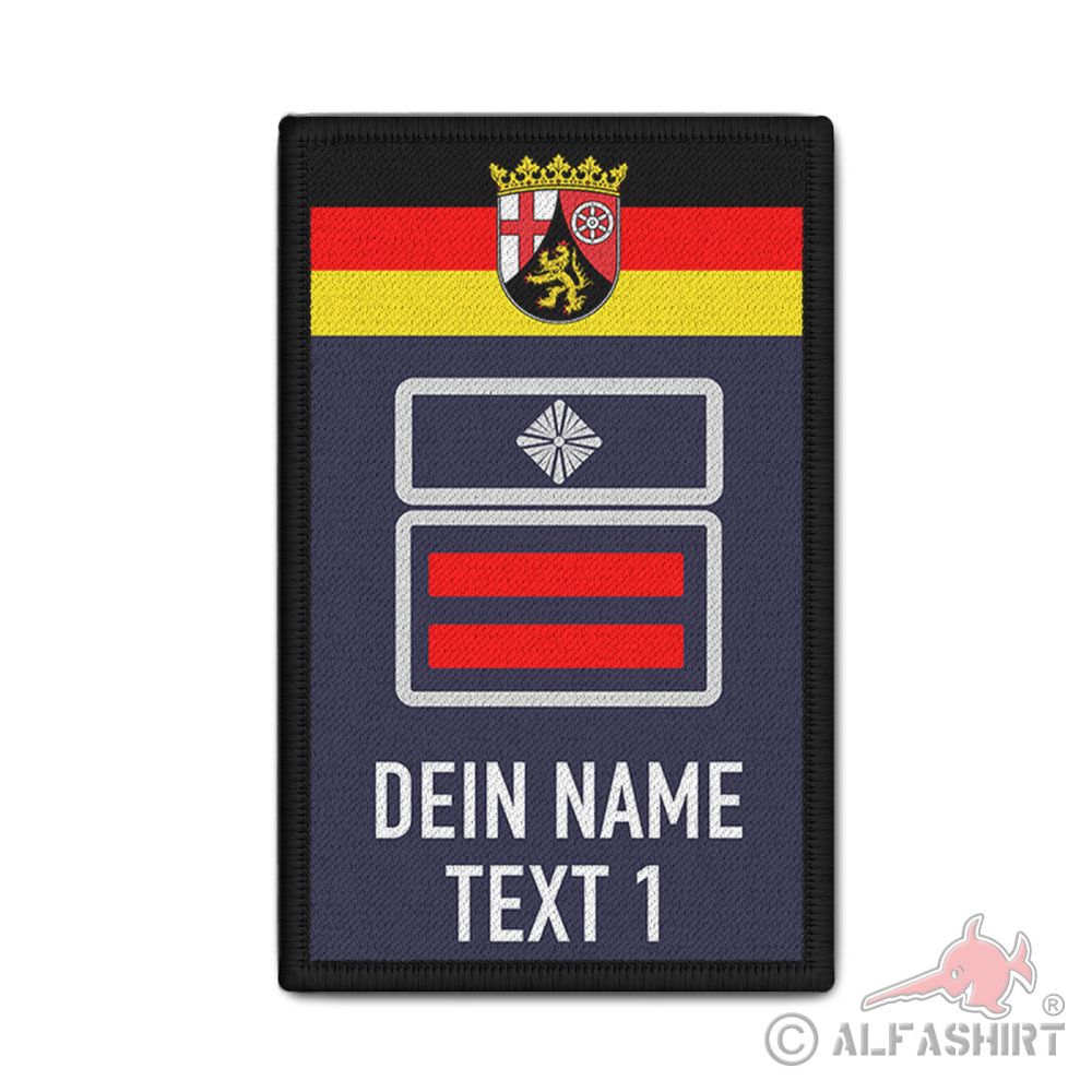 Rank Patch Feuerwehr Oberbrandmeister Wehrführer RLP Dienstgrad #45875