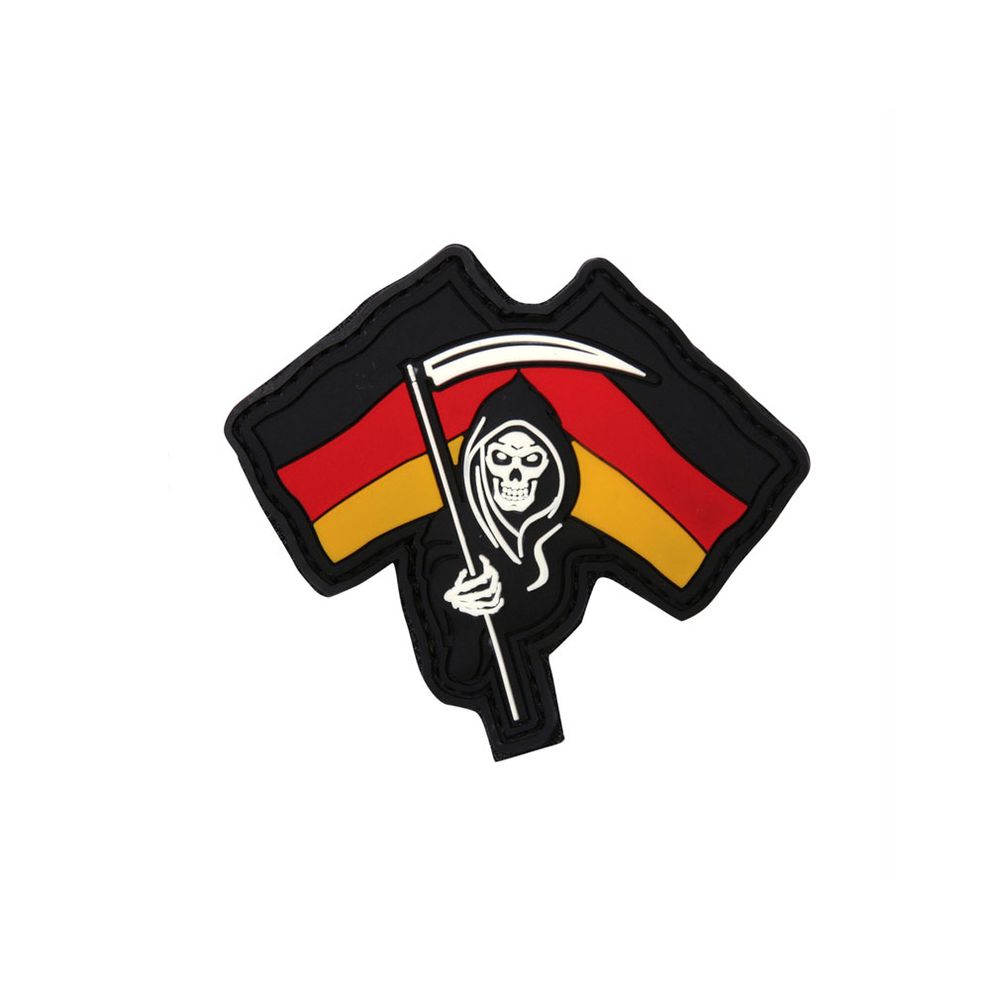 Sensenmann Germany Patch 3D Rubber Deutschland Gevatter Tod Sichel 7x8cm #22991
