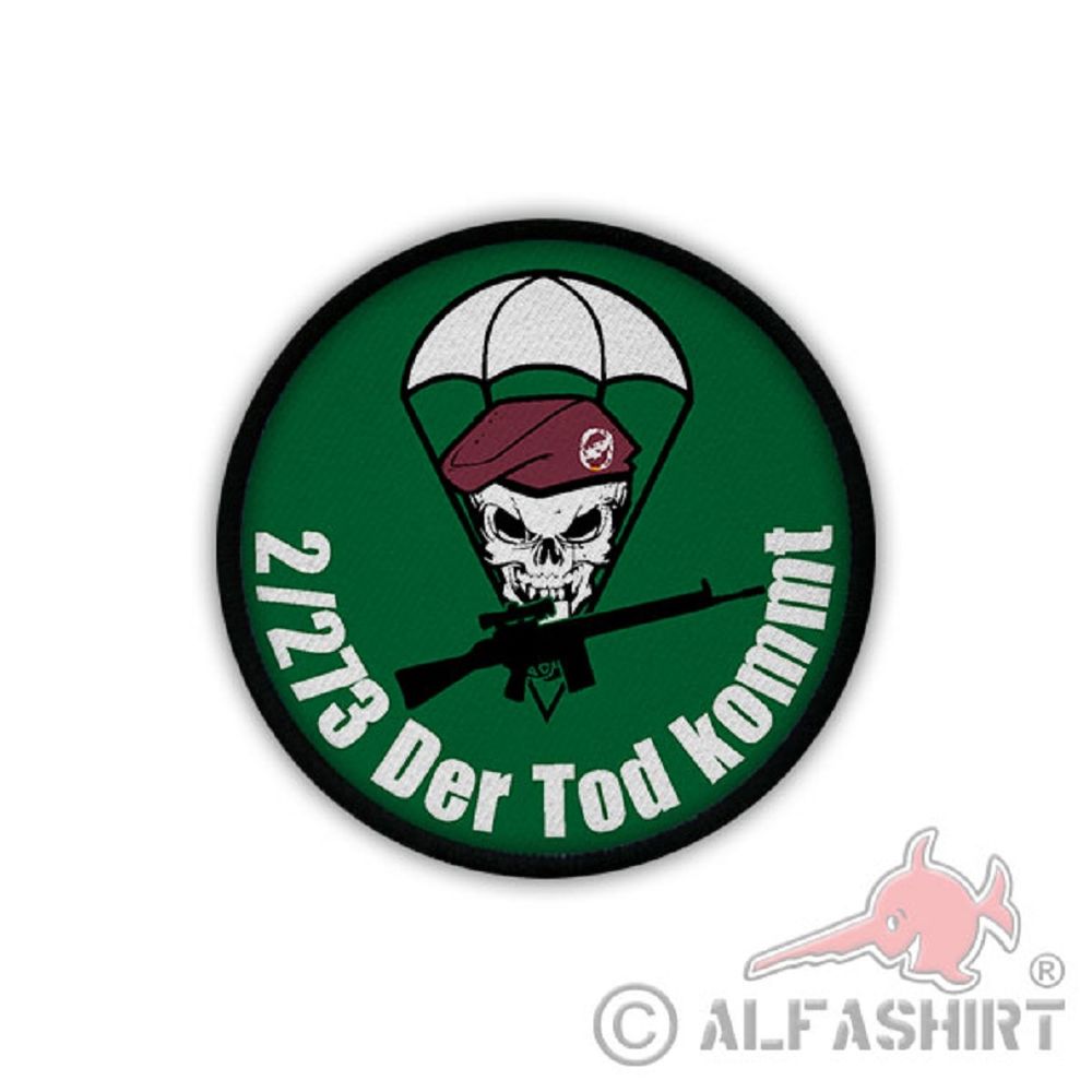 Patch / Aufnäher - 2 FschJgBtl 273 Fallschirmjäger Bataillon Schädel #19600