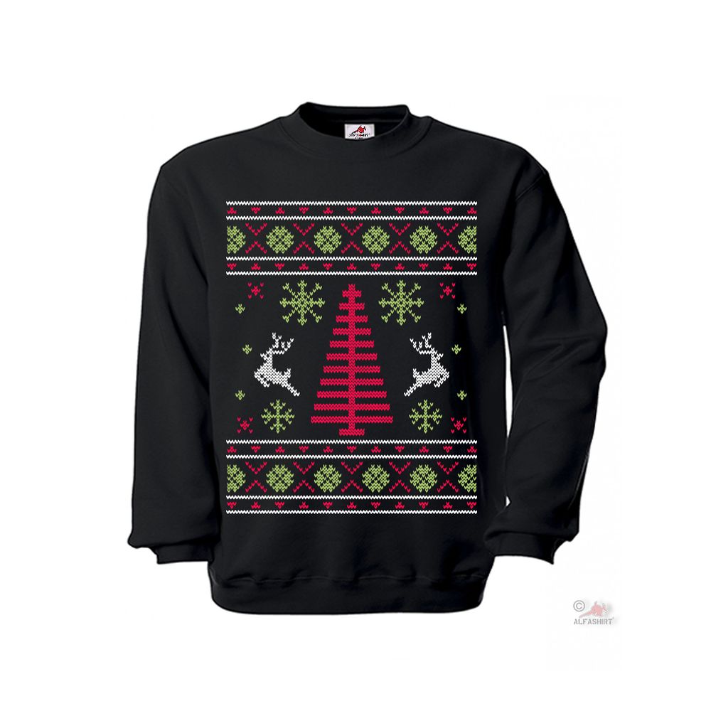 Pullover Tannenbaum Weihnachtsbaum Winter Schnee Schneeflocken #35821