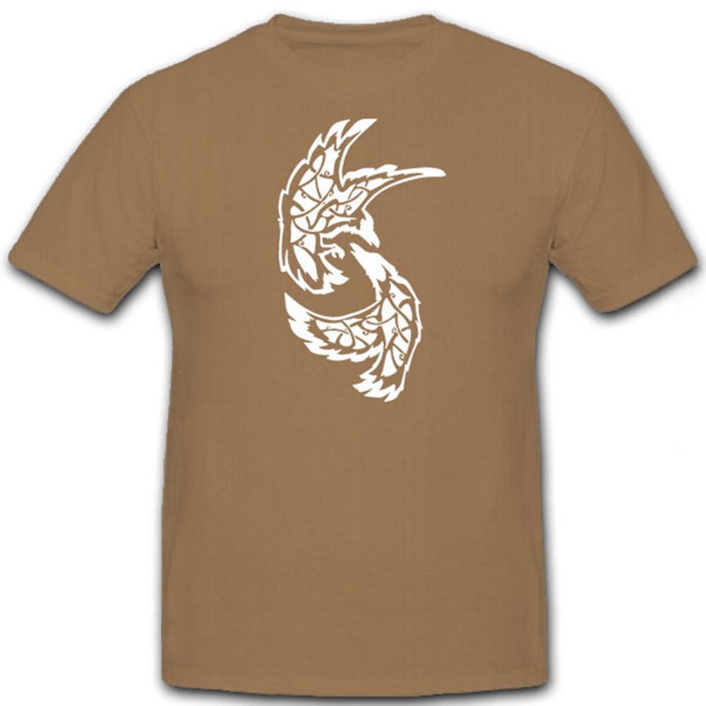 Hugin und Munin Odins Raben Wikinger Tattoo Tribale Germanen - T Shirt #7085