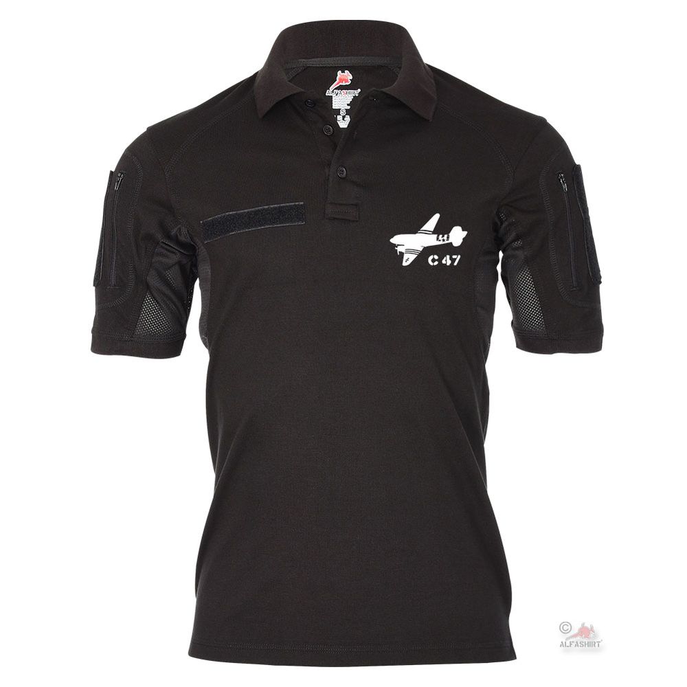 Tactical Polo Shirt Alfa C47 Airplane Transport America USA Raisin Bomber#19462