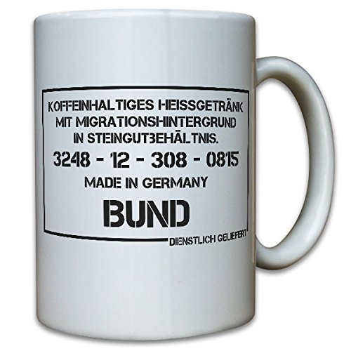 Caffeinated Hot Drink with Migration Background - Cup # 10121