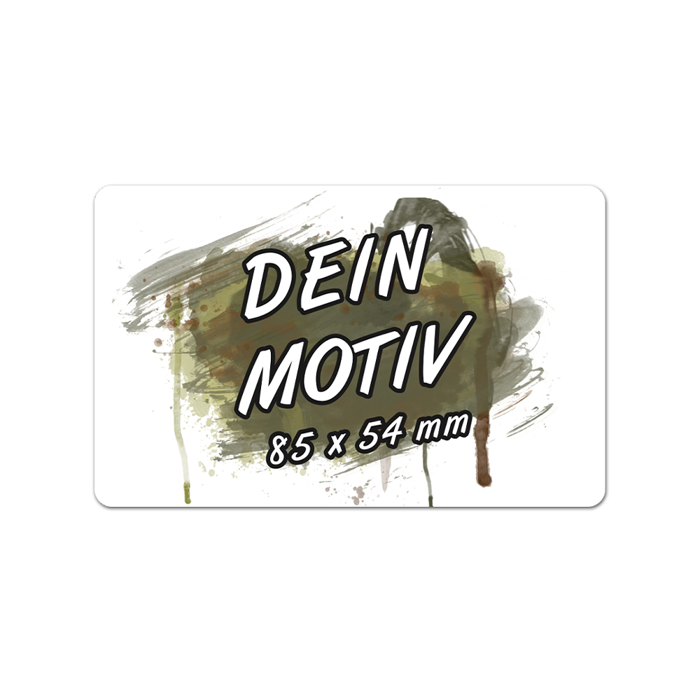 EC Karte Personalisiert Ohne Chip Dein Motiv Wunschbild 8,5 x 5 cm #A6520