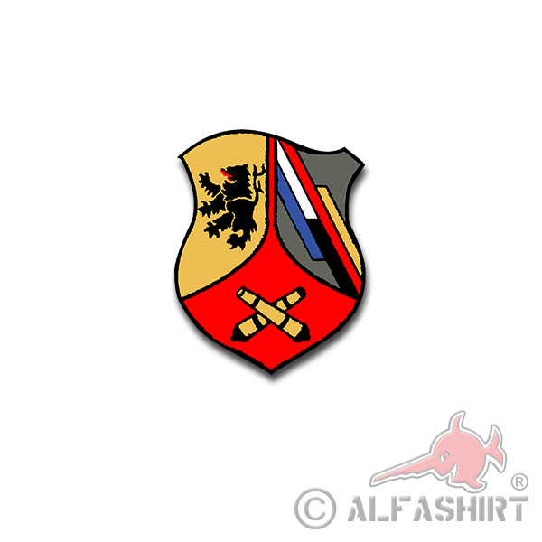 4 Feldartilleriebataillon 295 Abzeichen Wappen Bundeswehr Aufkleber 7x5cm #A4467