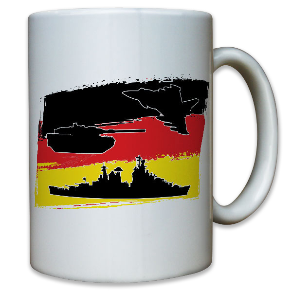 Luftwaffe Heer Marine Deutschland Fahne Flagge Bw - Tasse Kaffee #9990
