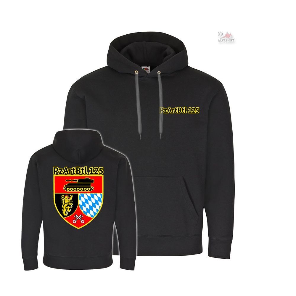 Hoodie PzArtBtl 125 Bayreuth Bayern Panzer Artillerie Bataillon Haubitze #35675