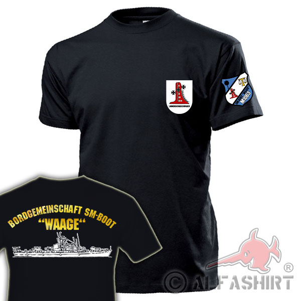 SM-Boat Libra M1063 Typ3 Bordgemeinschaft fast minesweeper T-Shirt # 17982