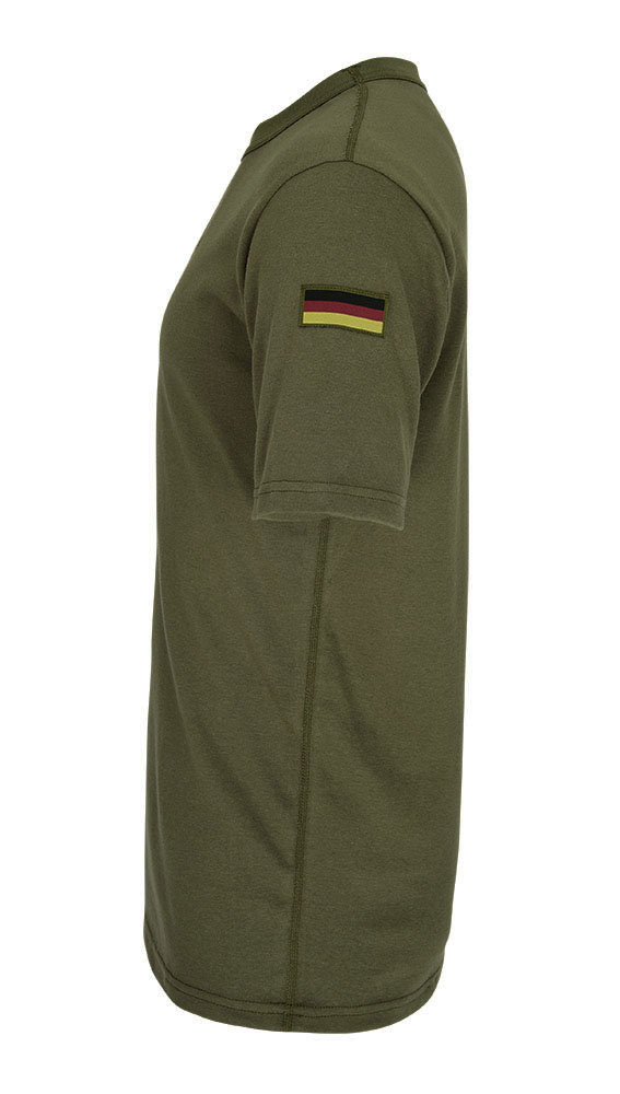 Olives BW Tropen Shirt Bundeswehr Klett Unterhemd Deutschland Flagge #20605