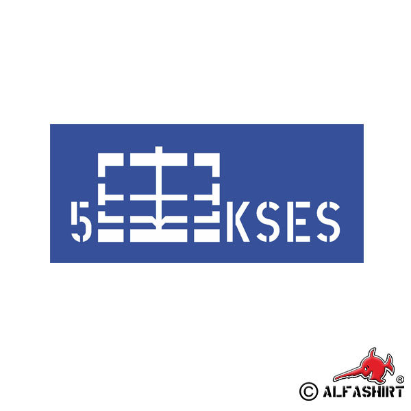 Lackierschalonen Aufkleber Taktisches Zeichen Stab & Vers Kdo SES 40x14cm #A2138