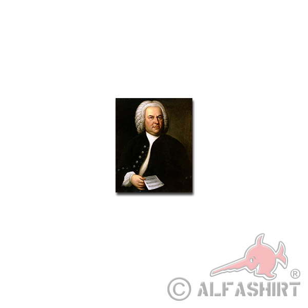 Johann Sebastian Bach Aufkleber Sticker Komponist Künstler 6x7cm#A3889