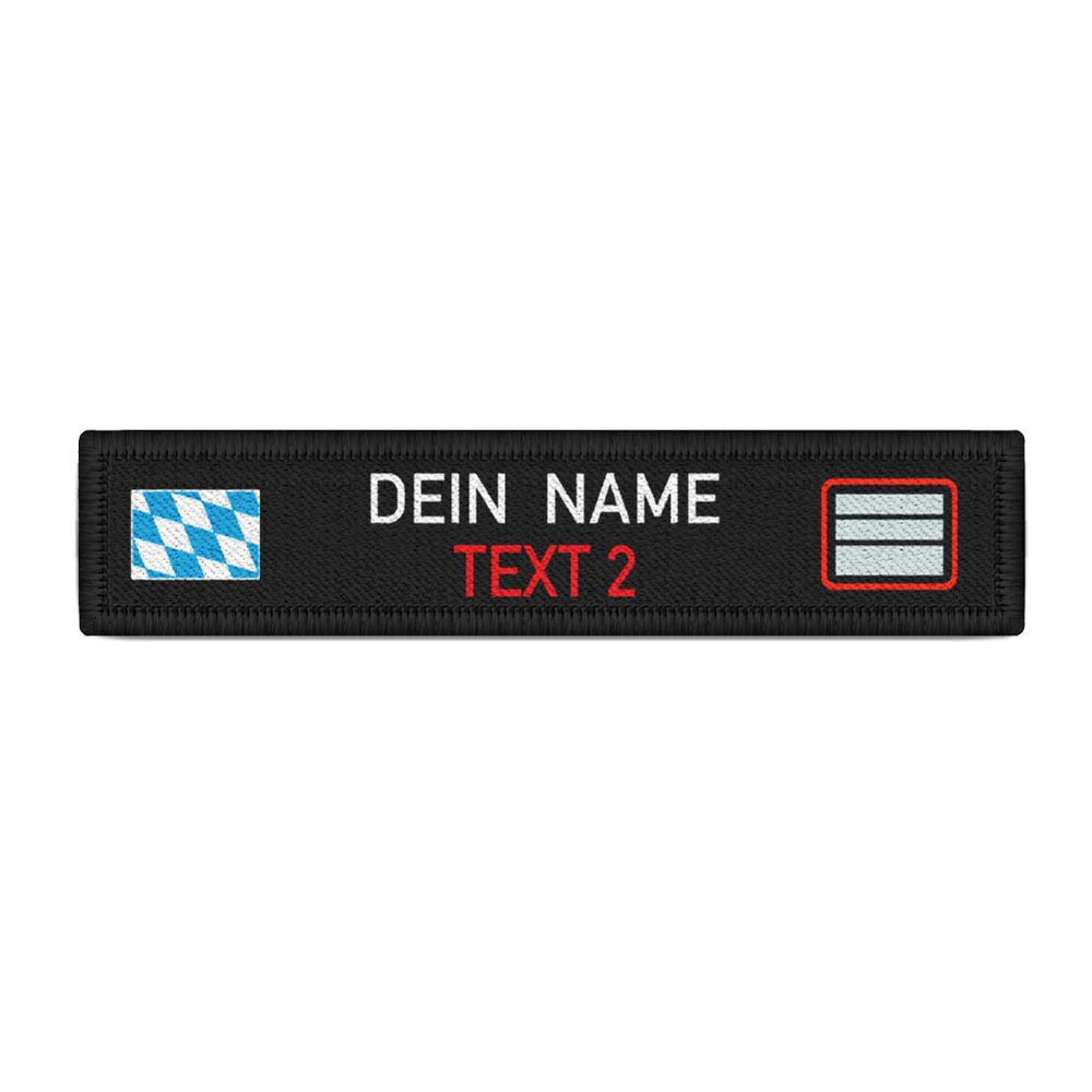 Patch Fire Department Rescue Service Personalizable Bundeswehr Paramedic #46929