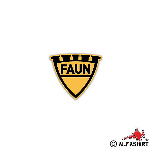 Sticker Faun commercial vehicle manufacturer Kraka power barrow BW 8x7cm A2609