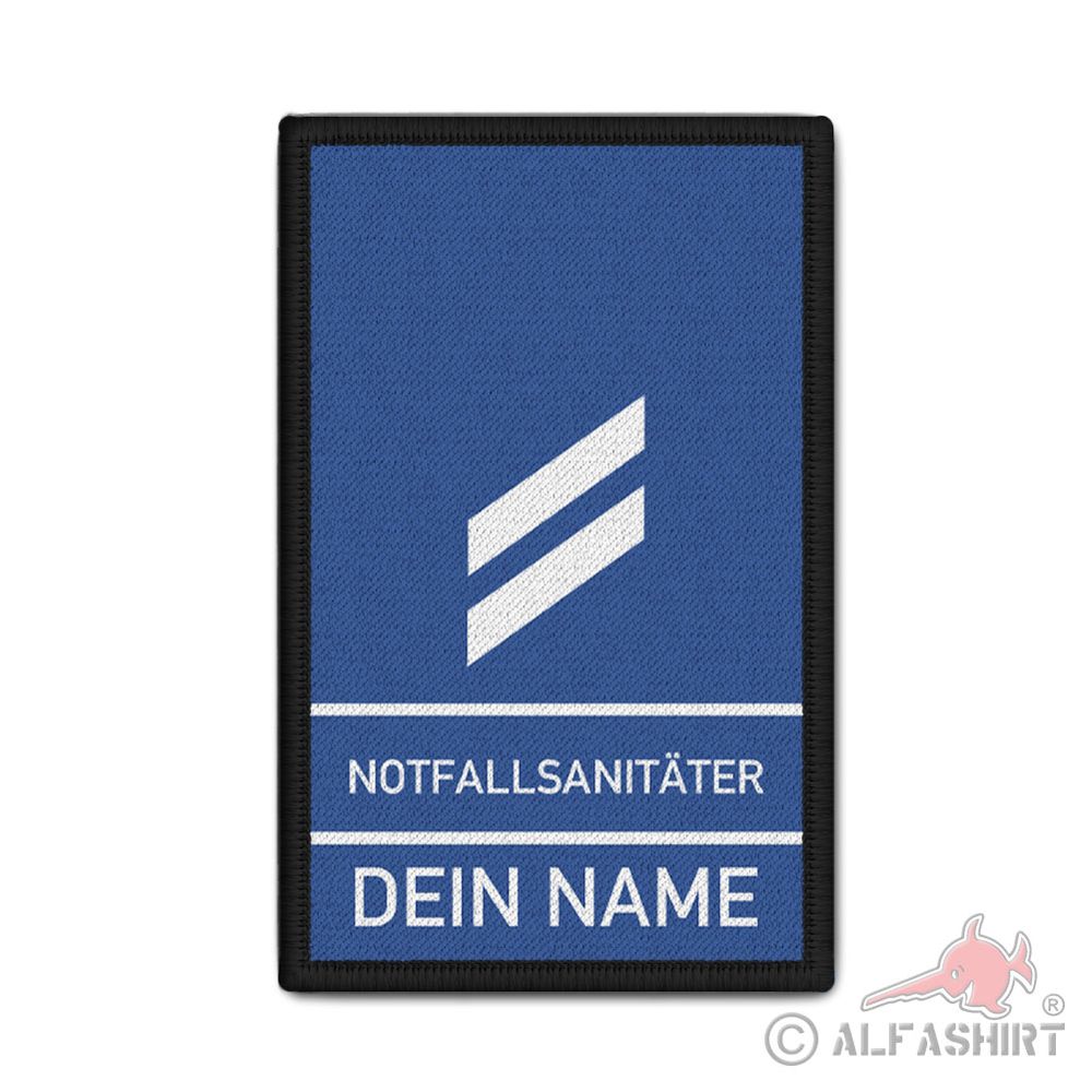 Rank Patch 9,8x6cm Dienstgrade Bundeswehr Zivil Notfallsanitäter Notarzt #42749