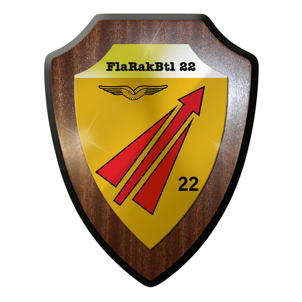 Heraldic shield - FlaRakBtl 22 Anti-aircraft missile battalion Army Bundeswehr # 10034