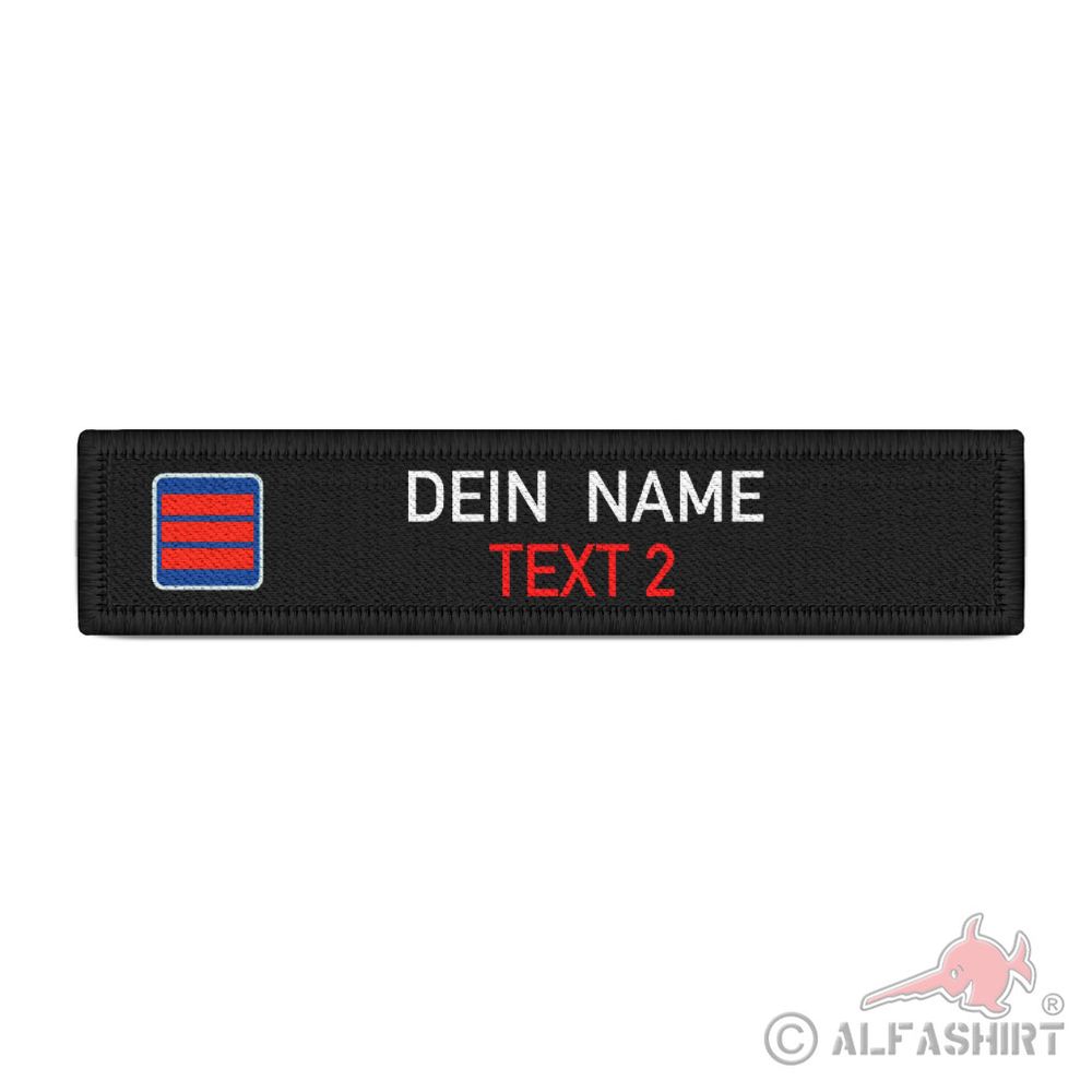 Namenschild Patch Hauptbrandmeister Feuerwehr personalisierbar #38538