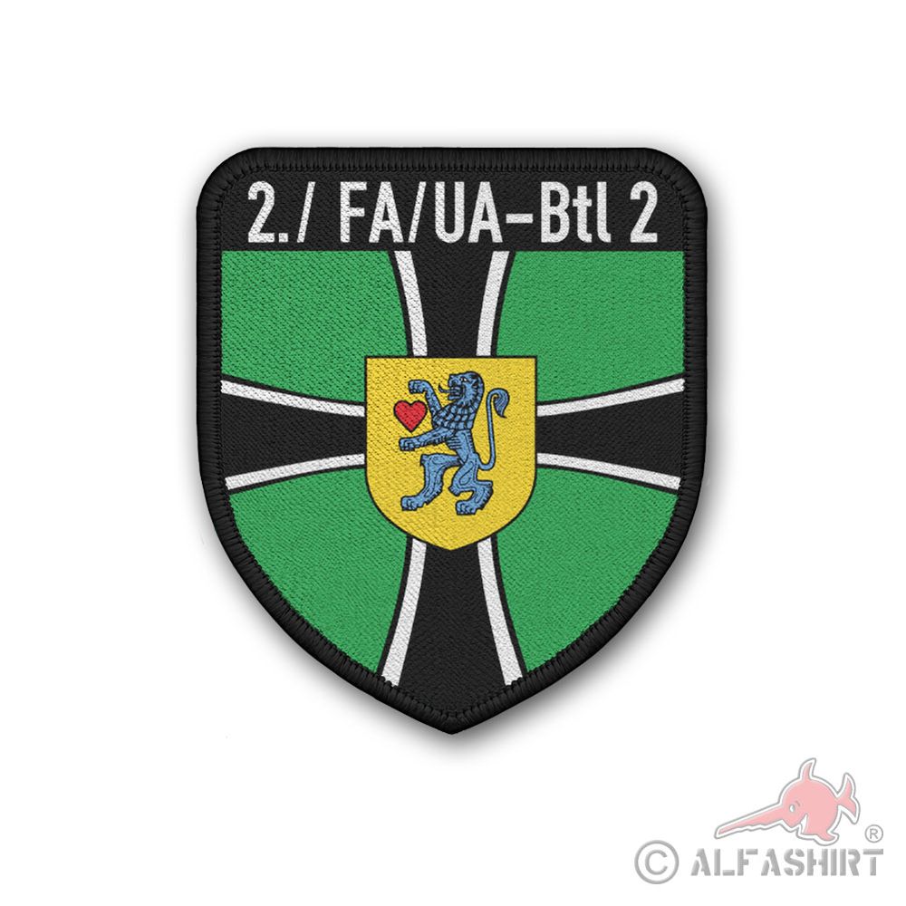Patch 2 FA-UABtl 2 Coat of Arms Badge Bundeswehr Sergeant Candidate Celle # 40661