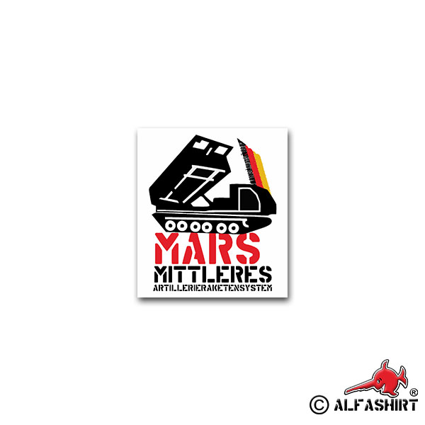 Sticker Mars medium artillery system MRLS 6x7cm # A2368