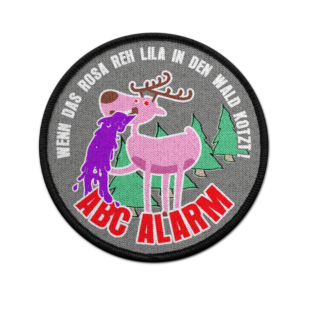 9cm patch Bundeswehr ABC alarm trainer saying if the pink REH purple in # 34685