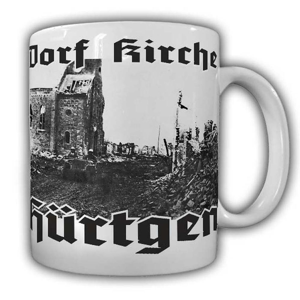 Dorf Kirche Hürtgen Militär Soldaten Eifel Hürtgenwald Ardennen #22565