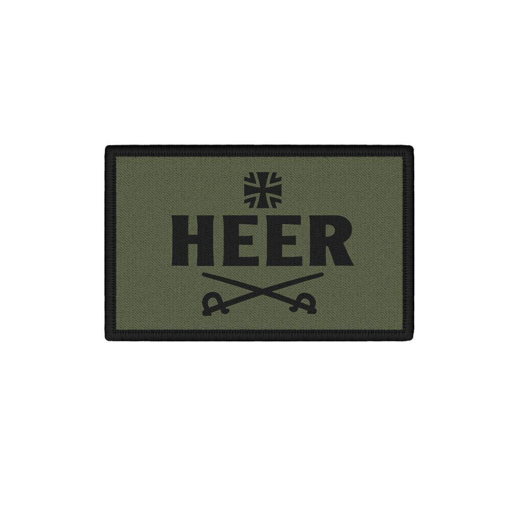 Patch 7,5x6,5cm Heer Bundeswehr Oliv Streitkräfte Soldat Einsatz Militär #47272