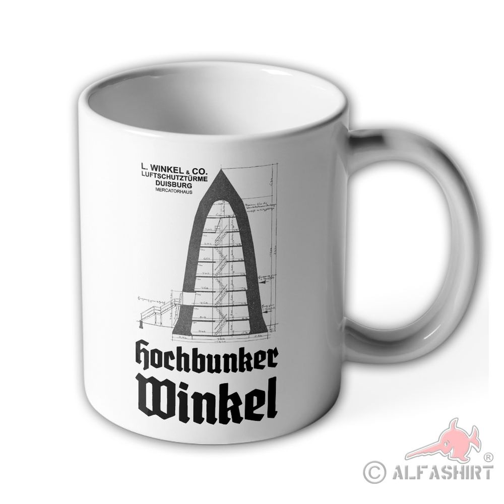 Tasse Winkel Bunker Hochbunker Luftschutz-Türme Turm  Duisburg Kegel #43388