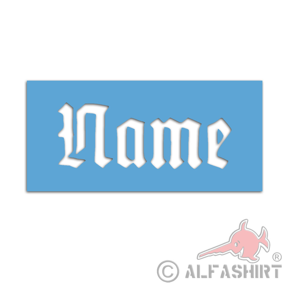 Painting template sticker vehicle name design yourself 30cm #A5990