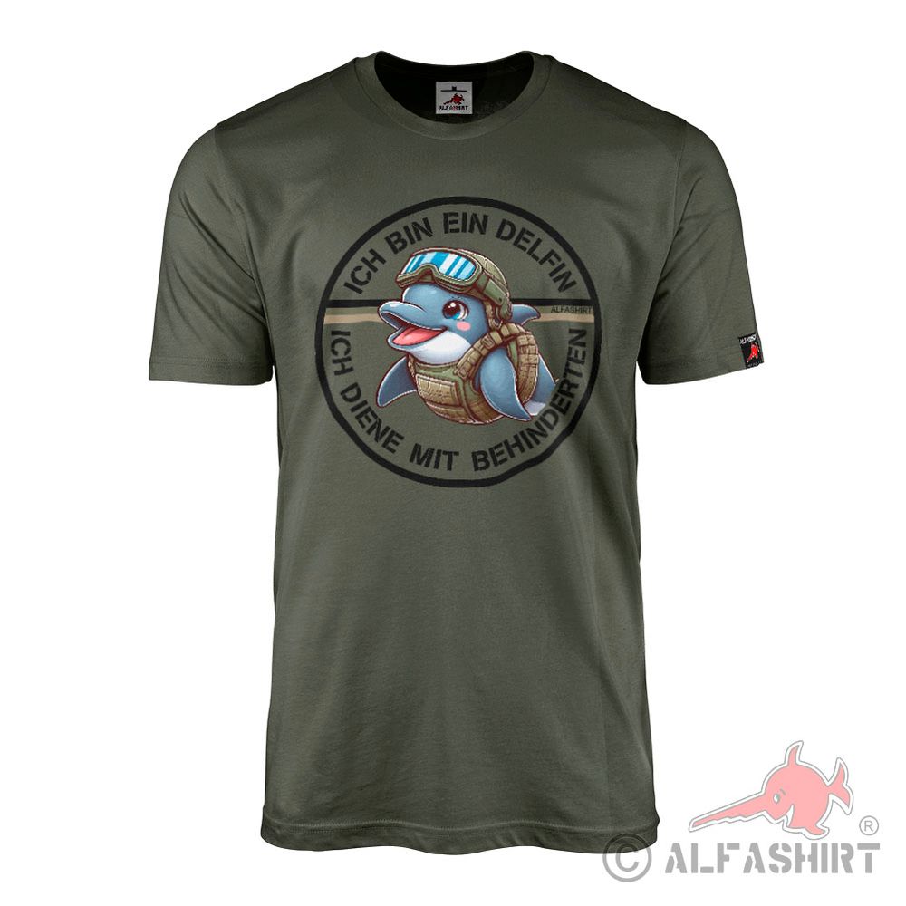 Soldaten Delfin - Ich diene mit Behinderten BW Bundeswehr Veteran Stuffz #44365