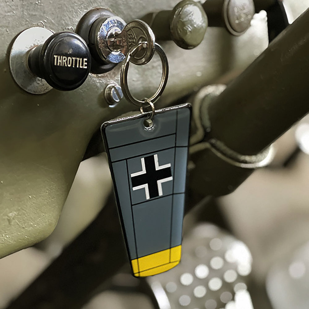 Schlüsselanhänger Me BF-109 Flügel Luftwaffe Metall keyholder Stuka Fw190#37035