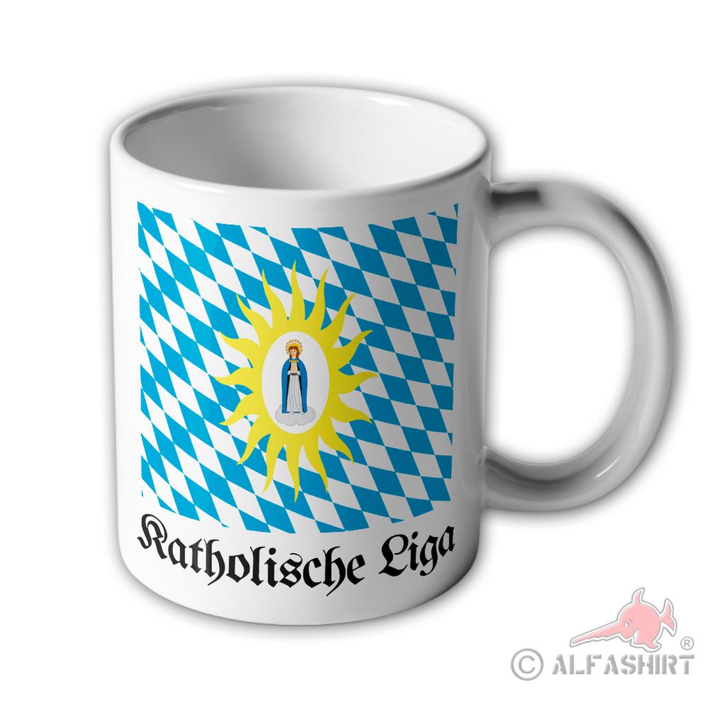 Tasse Katholische Liga 1609 Dreißigjährigen Krieg Fahne Wappen #6271