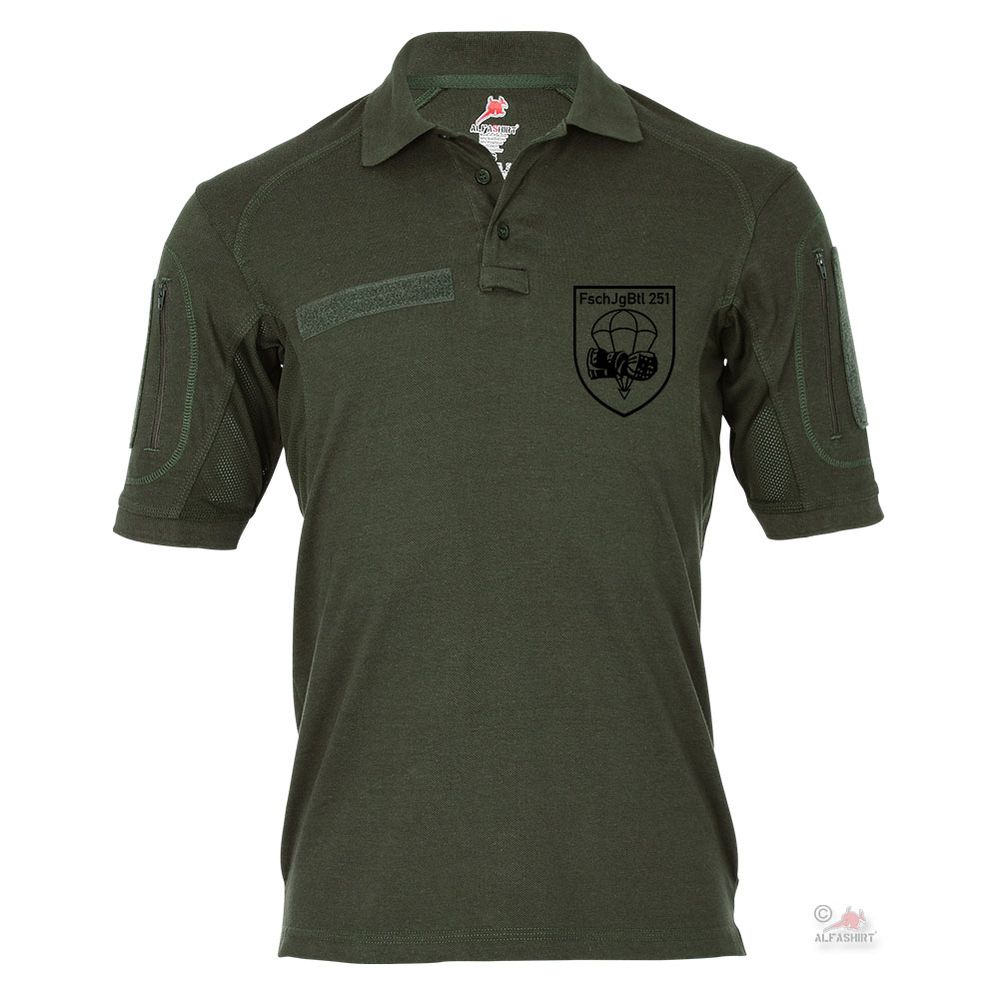 Tactical polo shirt Alfa - FschJgBtl 251 Paratrooper Calw Crest Falli # 19303