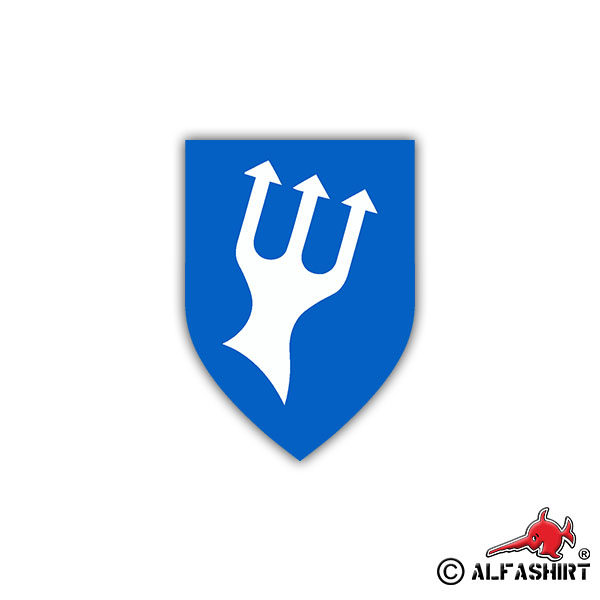 Aufkleber/Sticker 5. Minensuchgeschwader Wappen Bundesmarine 7x5cm A1211